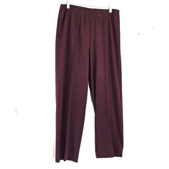Cathy Daniels Pull-on Pants Soft Knit -Burgundy - size XL Short - NWT - Picture 1 of 8